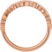 Sculptural Heart Anniversary Band