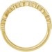 Sculptural Heart Anniversary Band