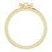 Accented Stackable Cross Ring