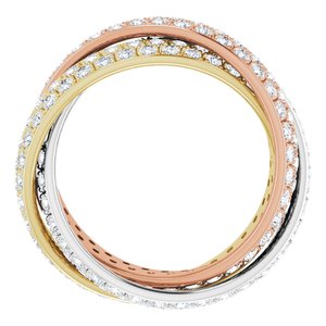 3-Piece Rolling Eternity Band