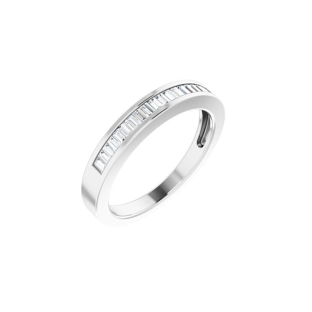 Channel-Set Baguette Tapered Anniversary Band