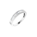Channel-Set Baguette Tapered Anniversary Band