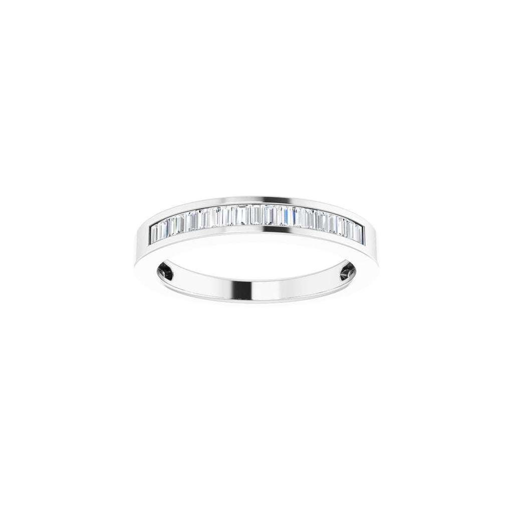 Channel-Set Baguette Tapered Anniversary Band