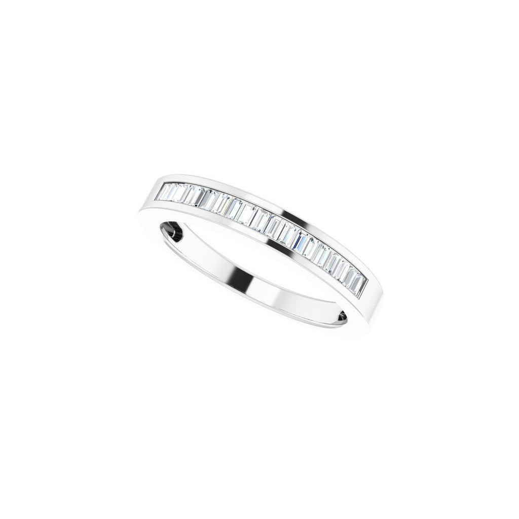 Channel-Set Baguette Tapered Anniversary Band