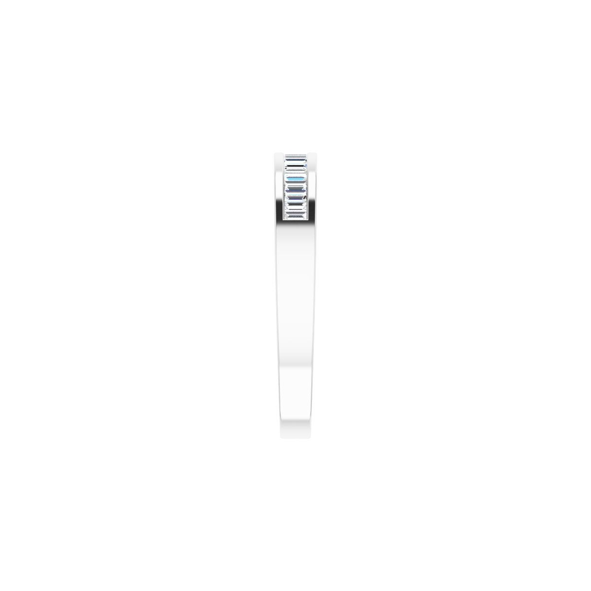 Channel-Set Baguette Tapered Anniversary Band