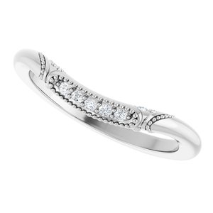 Halo-Style Vintage-Inspired Engagement Ring or Band