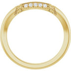 Halo-Style Vintage-Inspired Engagement Ring or Band