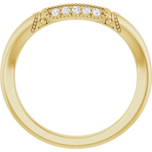 Halo-Style Vintage-Inspired Engagement Ring or Band