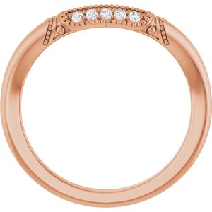 Halo-Style Vintage-Inspired Engagement Ring or Band