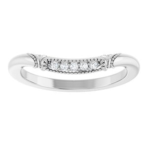 Halo-Style Vintage-Inspired Engagement Ring or Band
