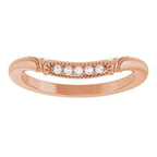 Halo-Style Vintage-Inspired Engagement Ring or Band