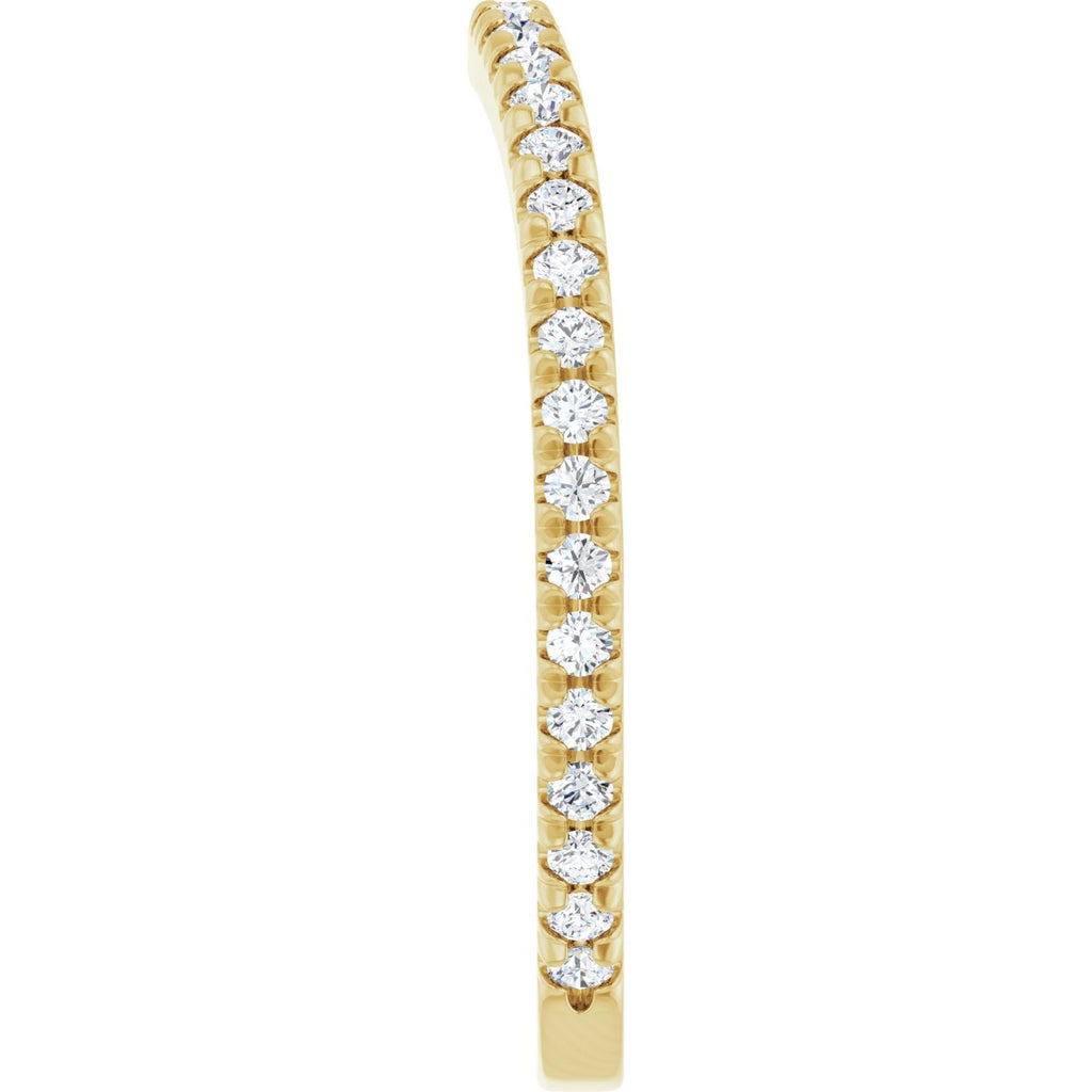 French-Set Halo-Style Engagement Ring or Band