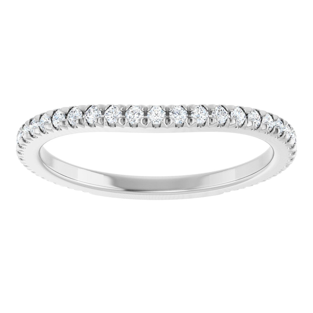 French-Set Halo-Style Engagement Ring or Band