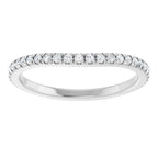 French-Set Halo-Style Engagement Ring or Band