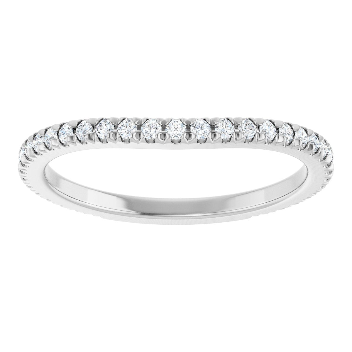 French-Set Halo-Style Engagement Ring or Band