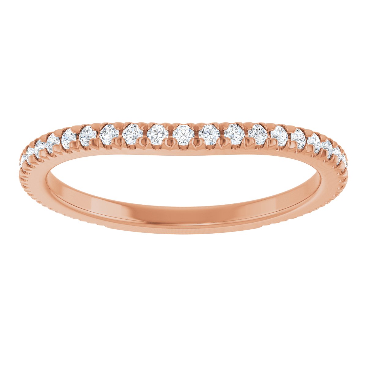 French-Set Halo-Style Engagement Ring or Band