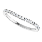 French-Set Halo-Style Engagement Ring or Band