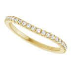 French-Set Halo-Style Engagement Ring or Band