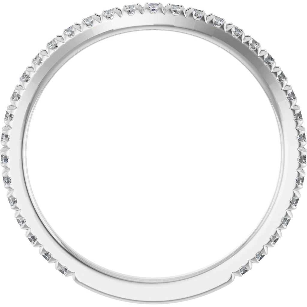French-Set Halo-Style Engagement Ring or Band
