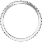 French-Set Halo-Style Engagement Ring or Band