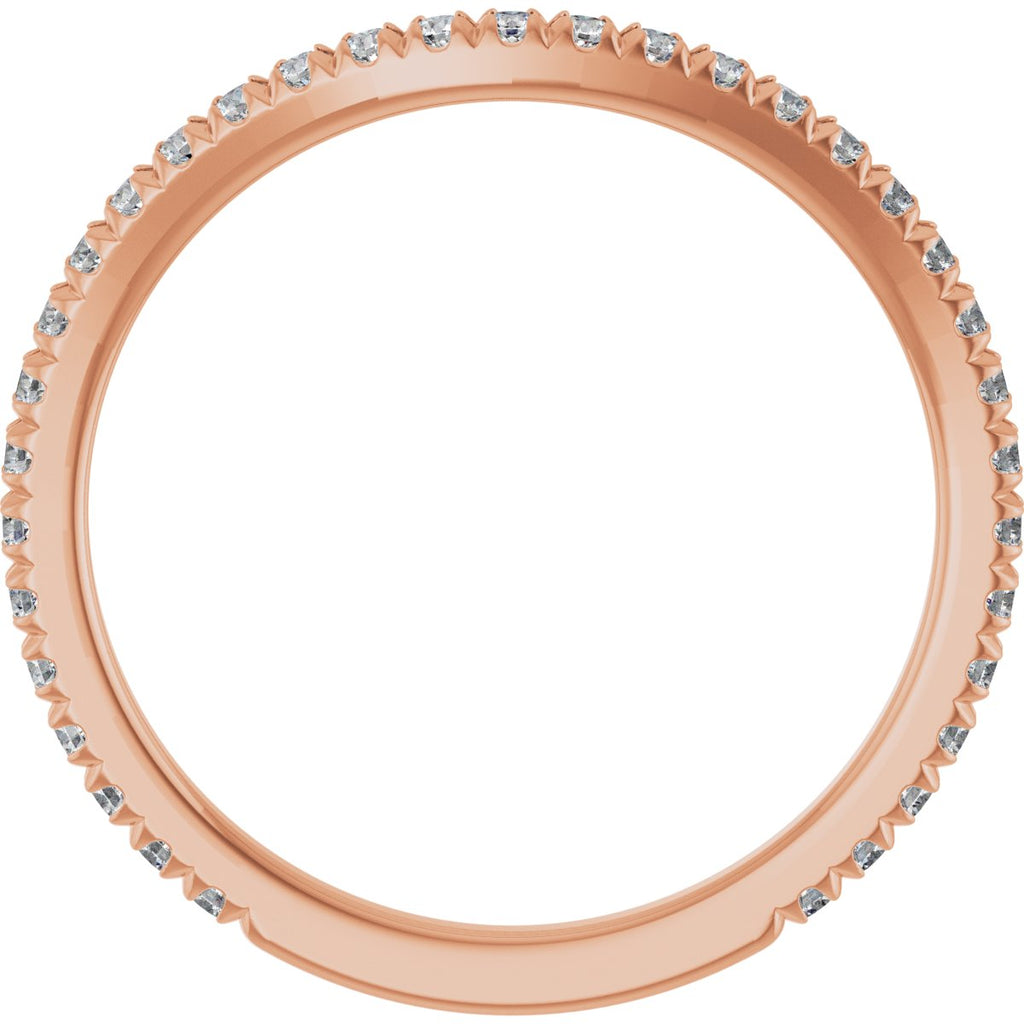 French-Set Halo-Style Engagement Ring or Band
