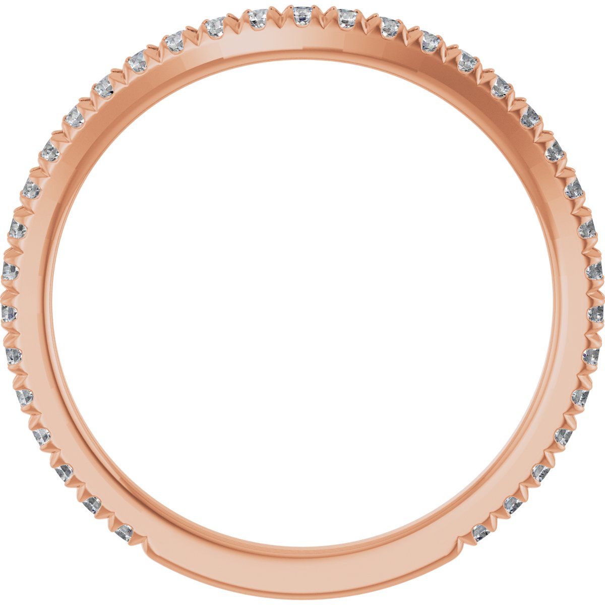 French-Set Halo-Style Engagement Ring or Band