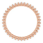 Sculptural Eternity Band
