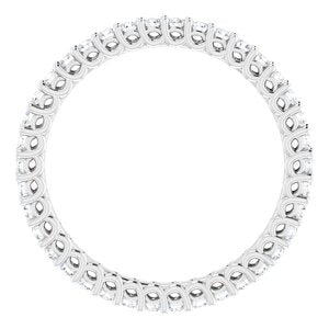 Sculptural Eternity Band