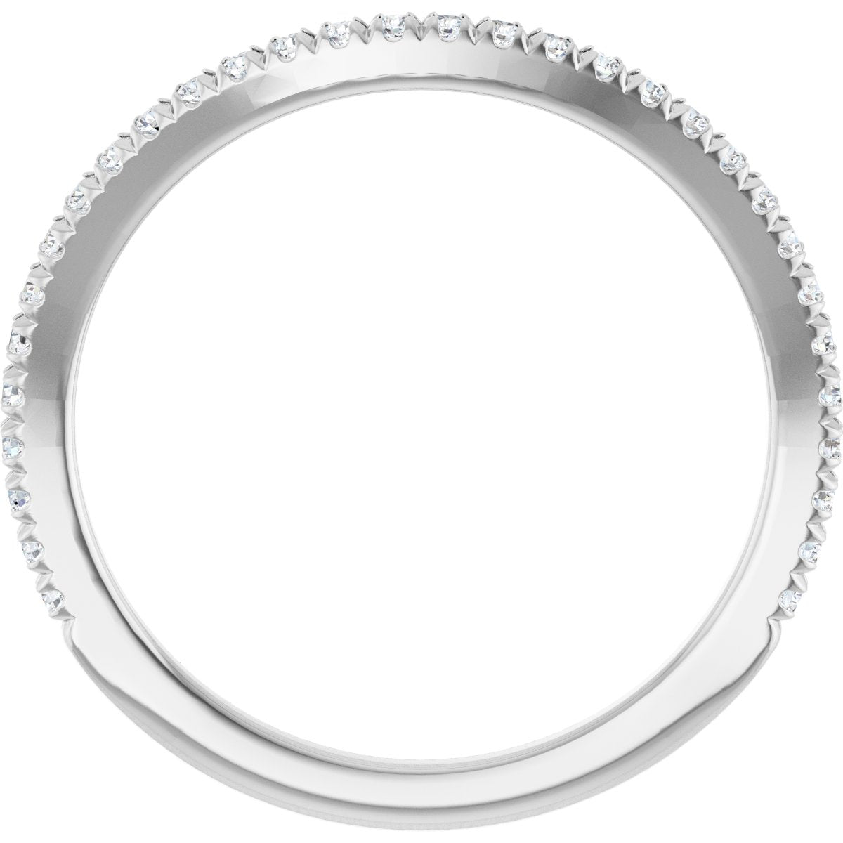 French-Set Halo-Style Engagement Ring or Band