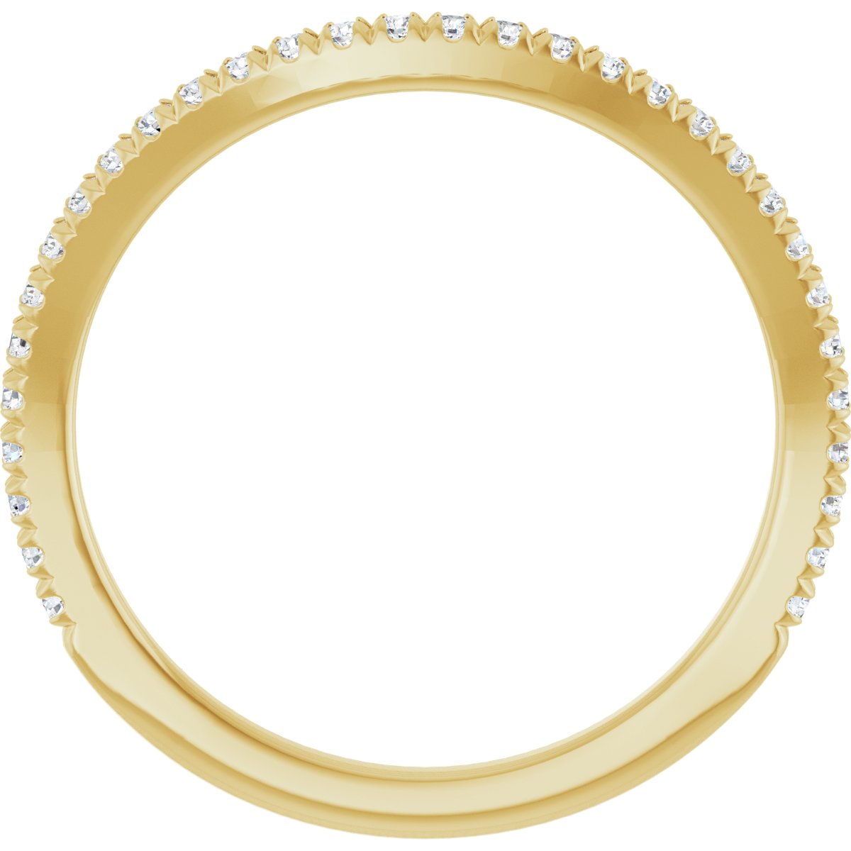 French-Set Halo-Style Engagement Ring or Band