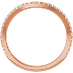 French-Set Halo-Style Engagement Ring or Band