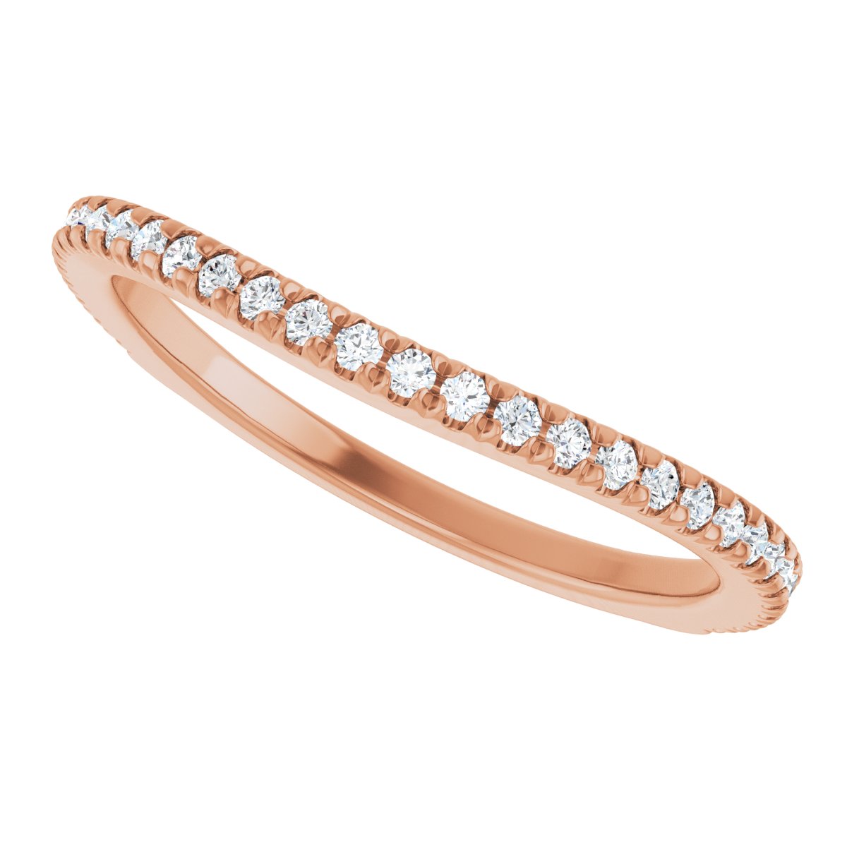 French-Set Halo-Style Engagement Ring or Band
