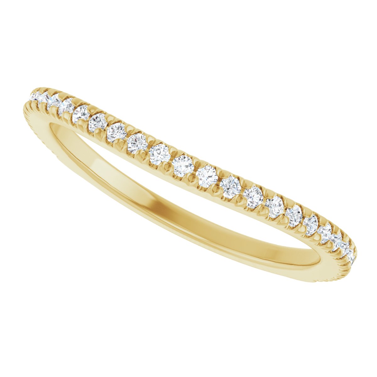 French-Set Halo-Style Engagement Ring or Band