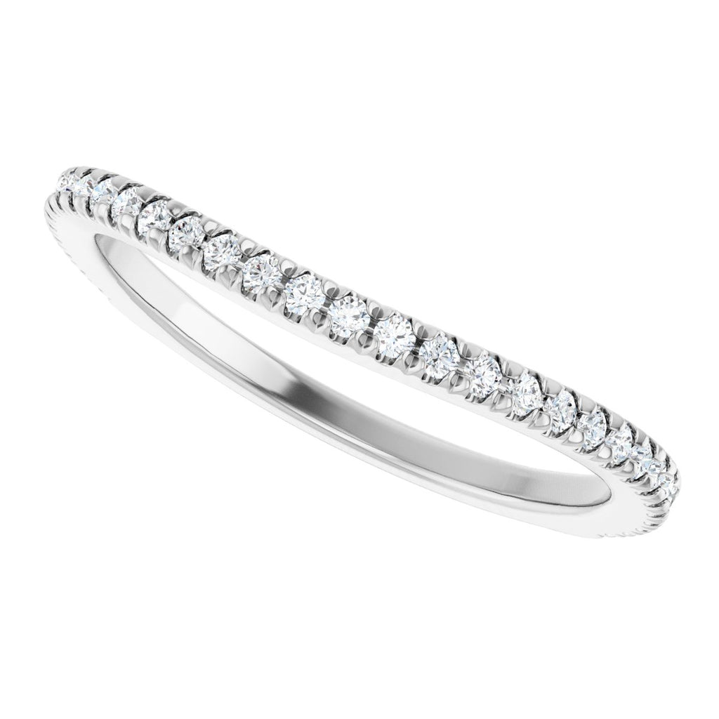French-Set Halo-Style Engagement Ring or Band