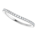 French-Set Halo-Style Engagement Ring or Band