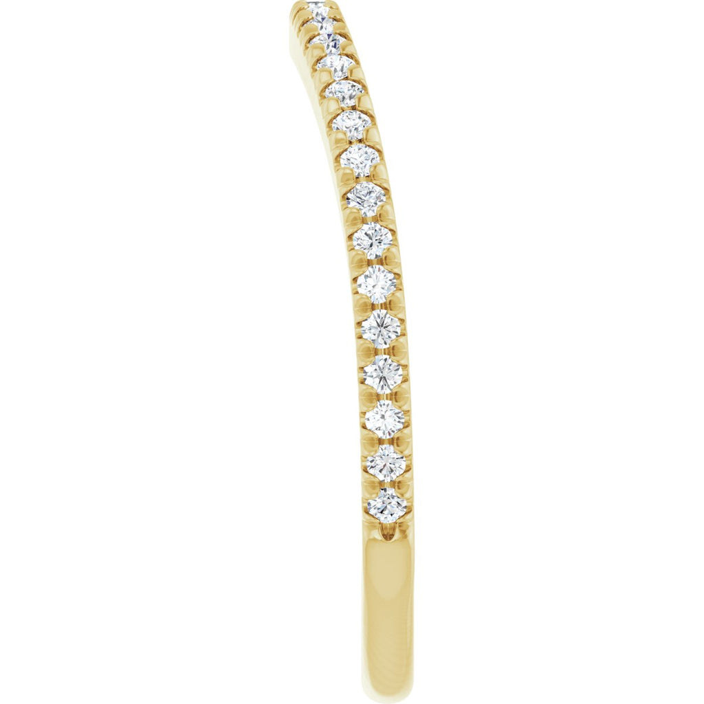 French-Set Halo-Style Engagement Ring or Band
