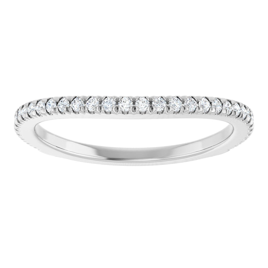 French-Set Halo-Style Engagement Ring or Band