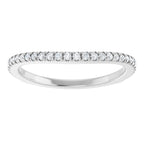 French-Set Halo-Style Engagement Ring or Band