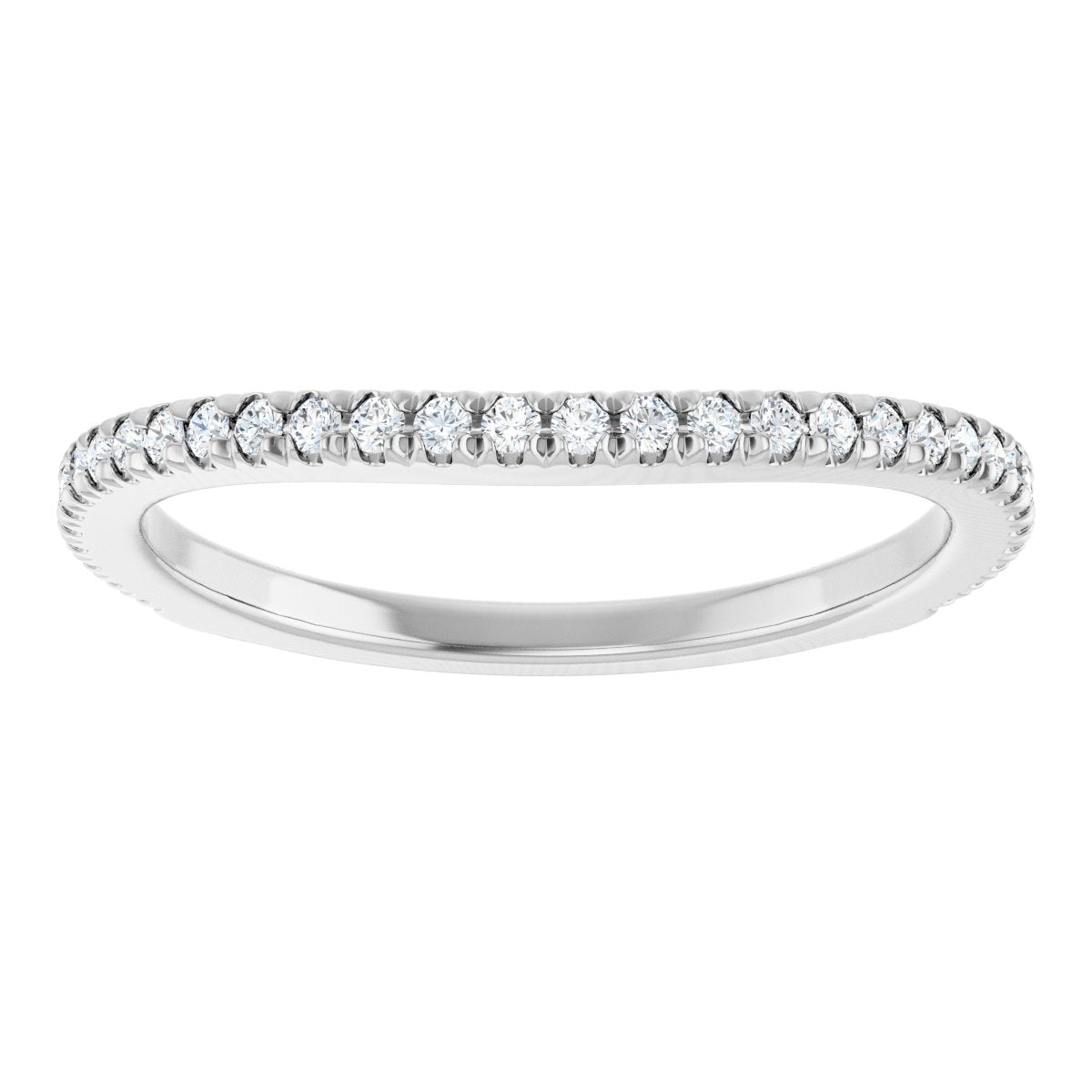 French-Set Halo-Style Engagement Ring or Band