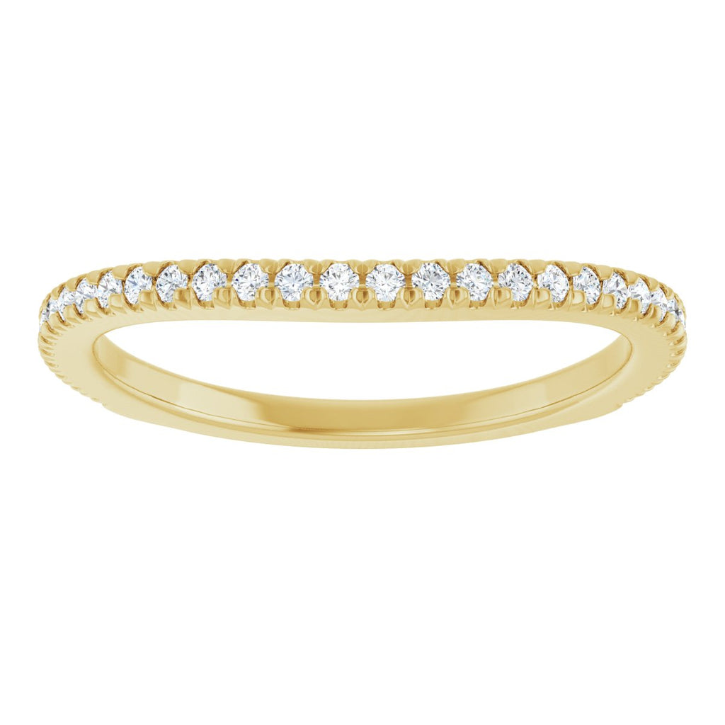 French-Set Halo-Style Engagement Ring or Band