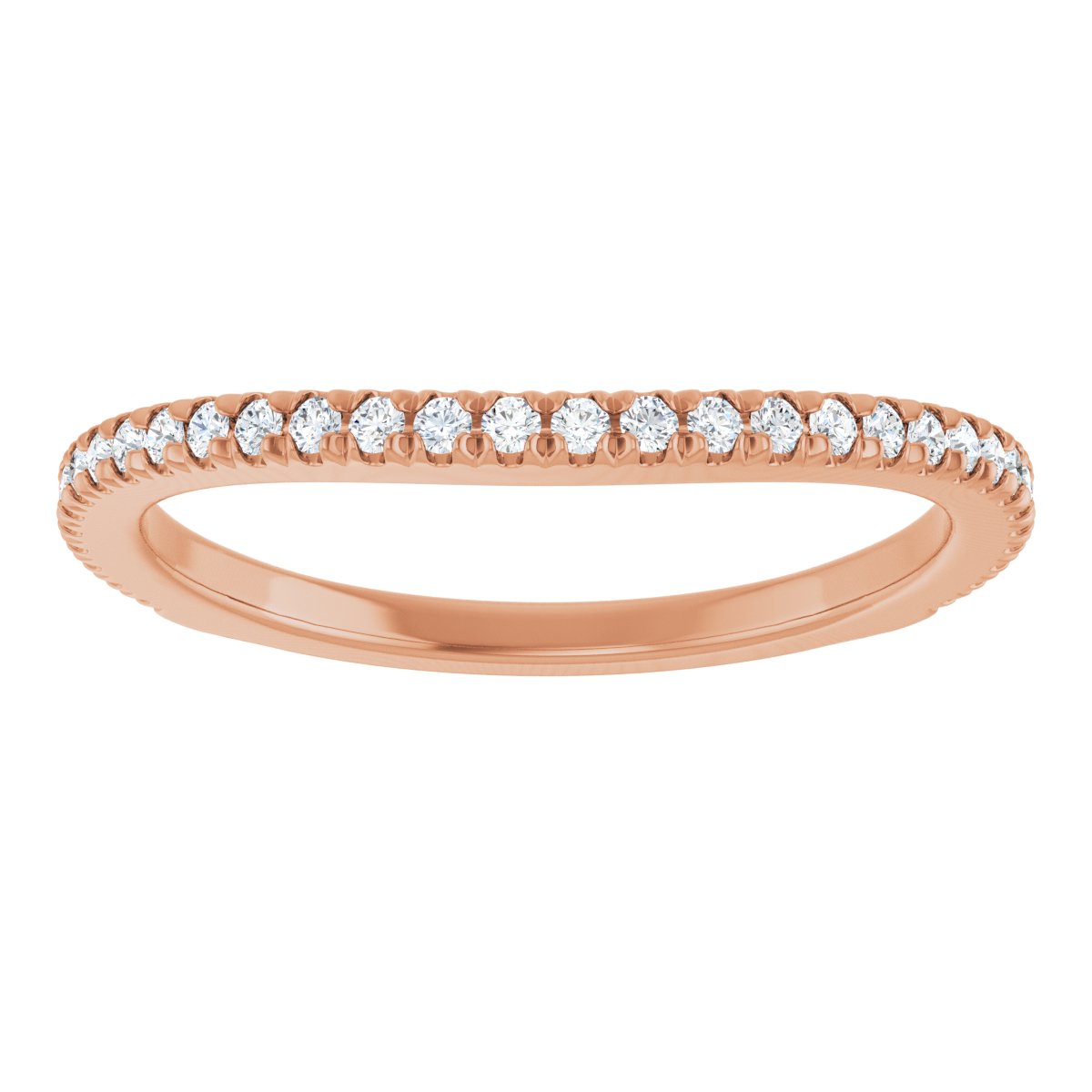 French-Set Halo-Style Engagement Ring or Band