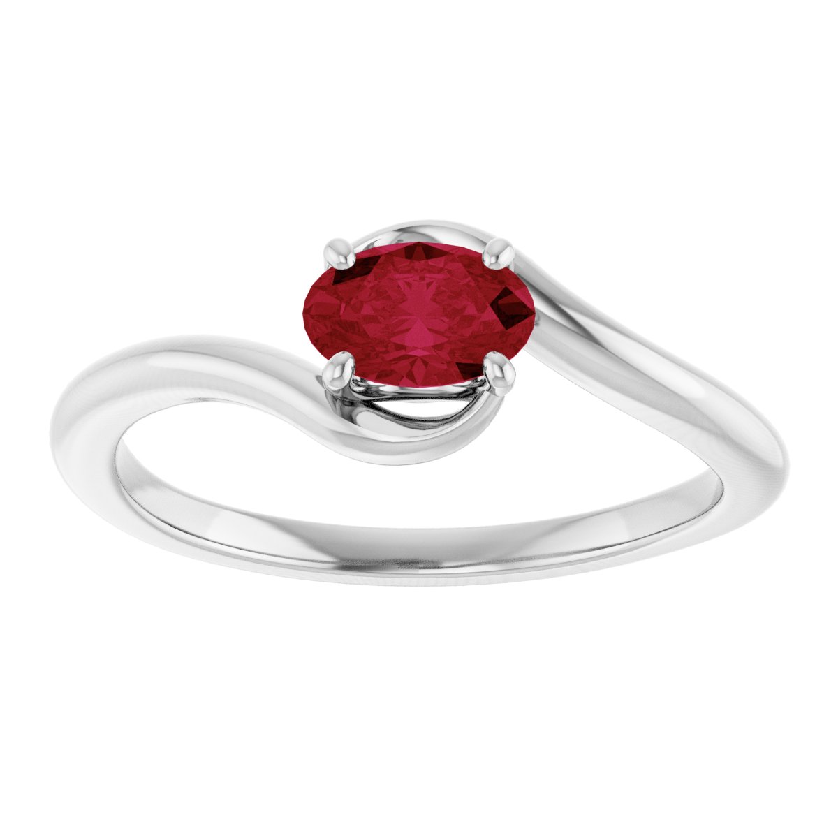 Solitaire Bypass Ring