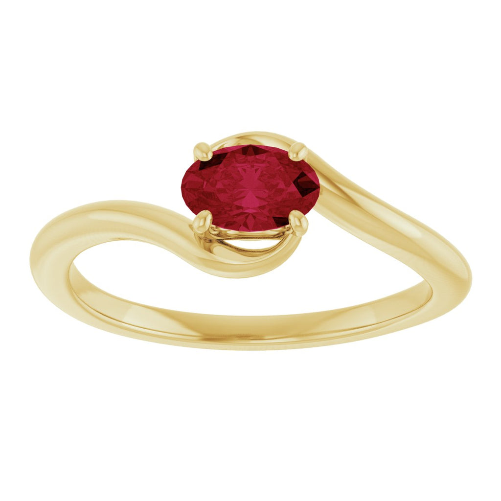 Solitaire Bypass Ring