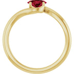 Solitaire Bypass Ring