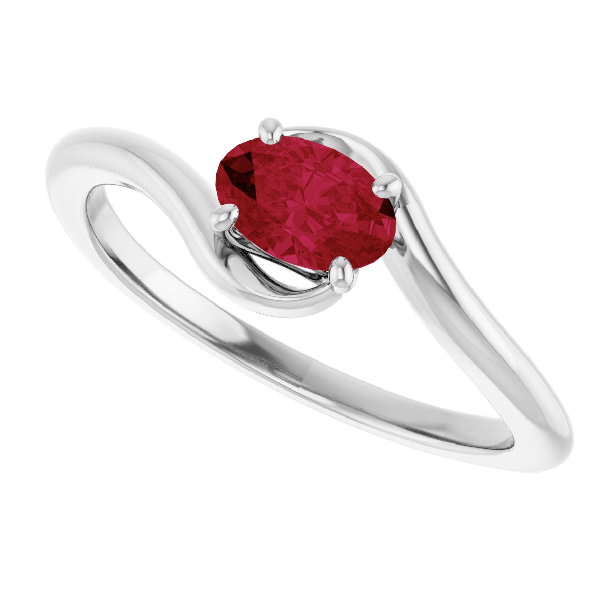 Solitaire Bypass Ring
