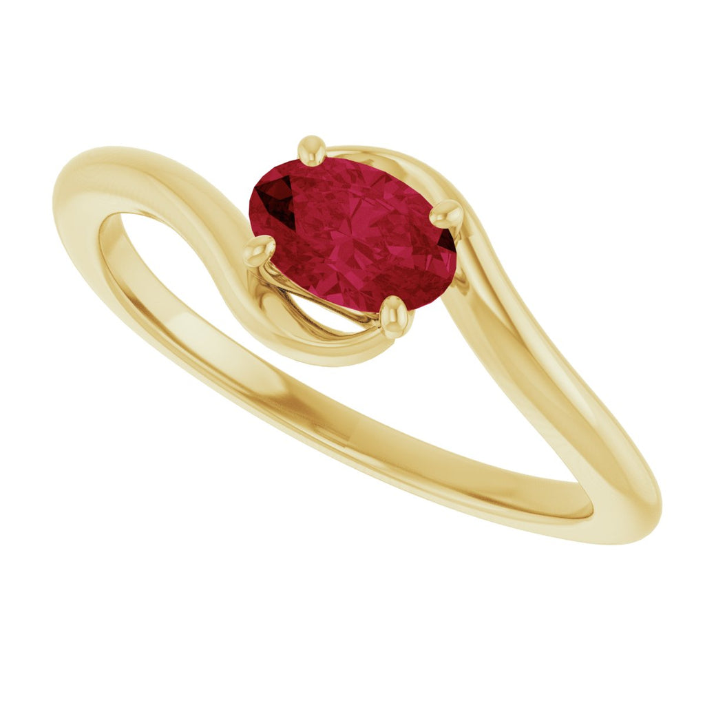 Solitaire Bypass Ring