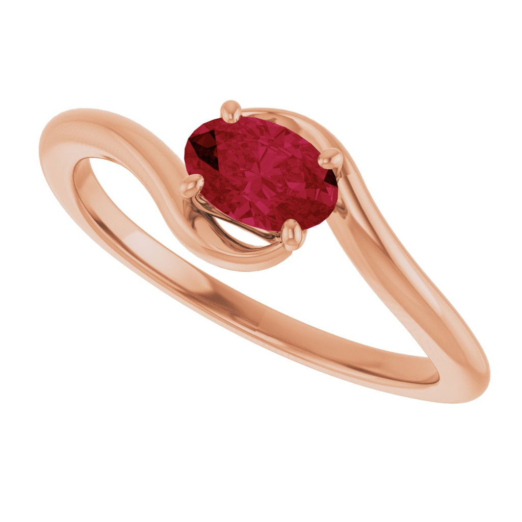 Solitaire Bypass Ring