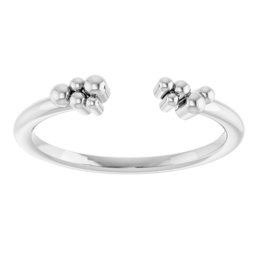 Beaded Negative Space Ring