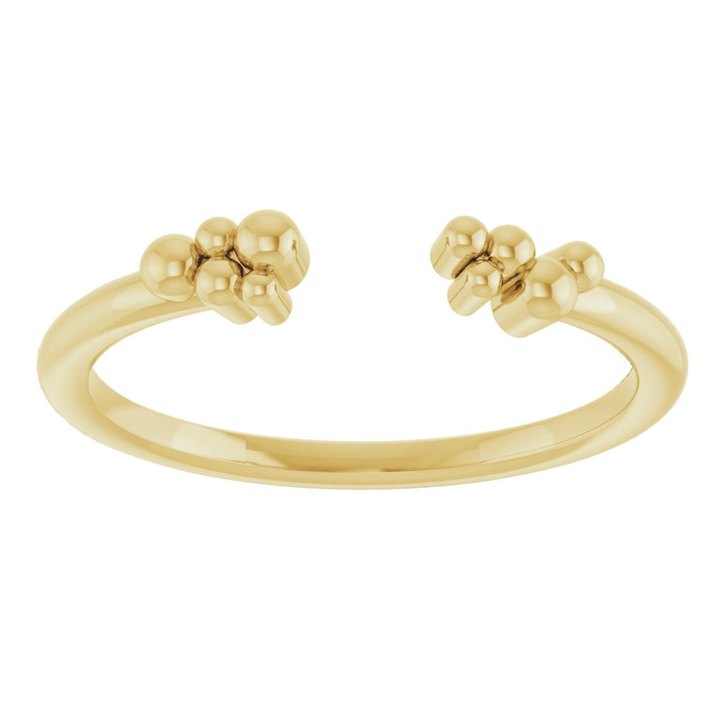 Beaded Negative Space Ring