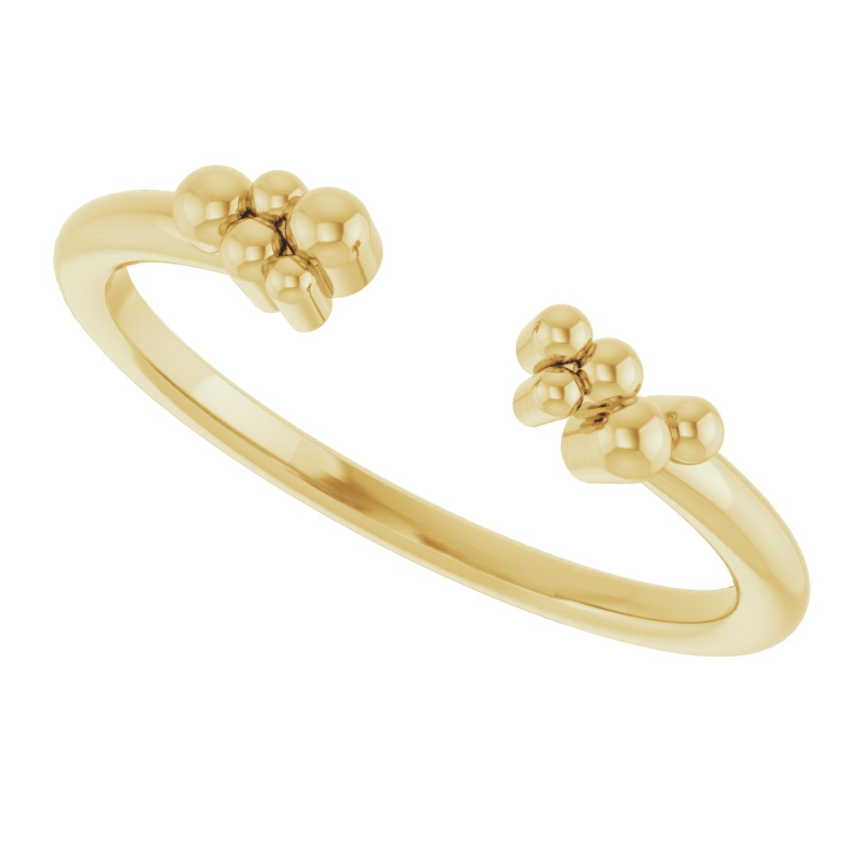 Beaded Negative Space Ring